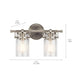 Kichler 45688 Brinley 2-lt 16" Vantiy Light