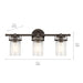 Kichler 45689 Brinley 3-lt 24" Vanity Light