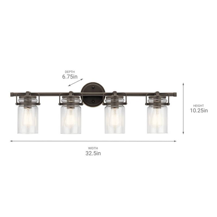 Kichler 45690 Brinley 4-lt 33" Vantiy Light