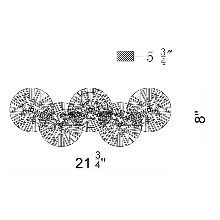 Eurofase 45700 Sue-Anne 2-lt 22" Vanity Light