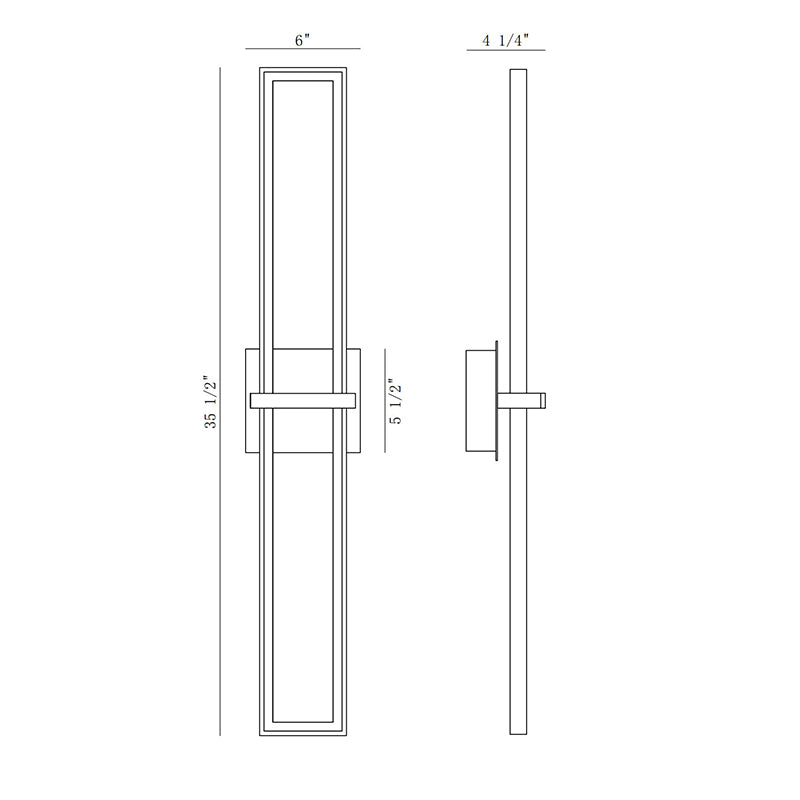 Eurofase 45724 Bordo 1-lt 36" Tall LED Outdoor Wall Sconce