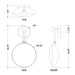 Corbett 458-01 Ares 1-lt 17" Tall LED Wall Sconce