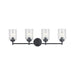 Kichler 45887 Winslow 4-lt 30" Vanity Light-Black
