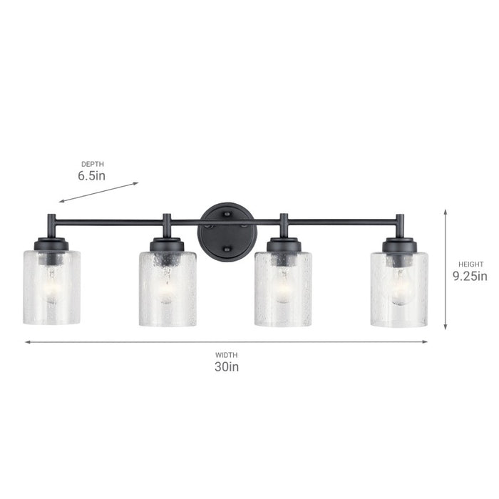 Kichler 45887 Winslow 4-lt 30" Vanity Light