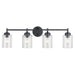 Kichler 45887 Winslow 4-lt 30" Vanity Light-Black