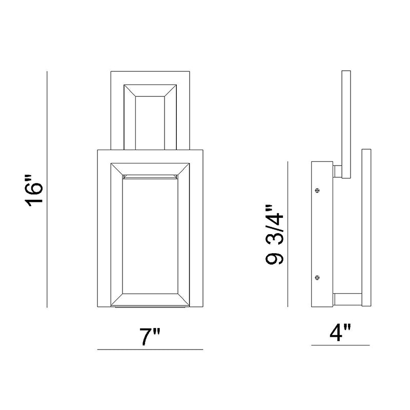 Eurofase 45908 Inizio 1-lt 16" Tall LED Wall Sconce