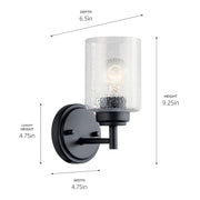 Kichler 45910 Winslow 1-lt 9" Tall Wall Sconce