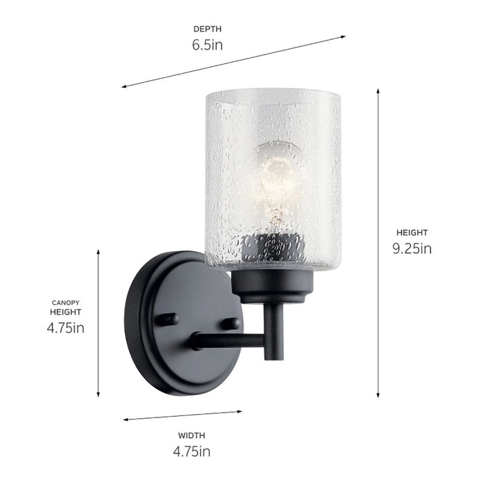 Kichler 45910 Winslow 1-lt 9" Tall Wall Sconce