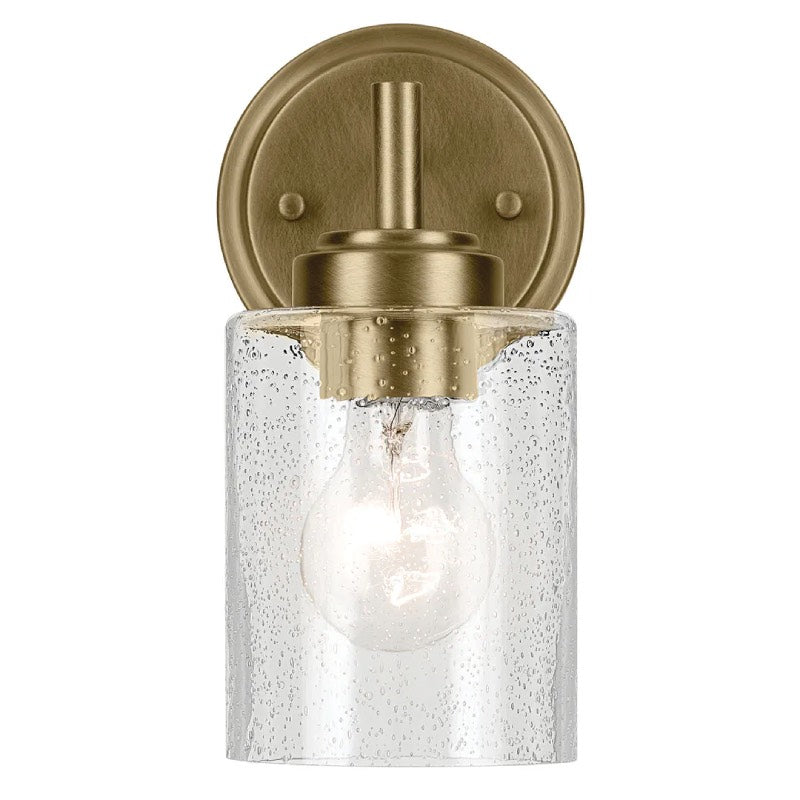 Kichler 45910 Winslow 1-lt 9" Tall Wall Sconce-Natural Brass