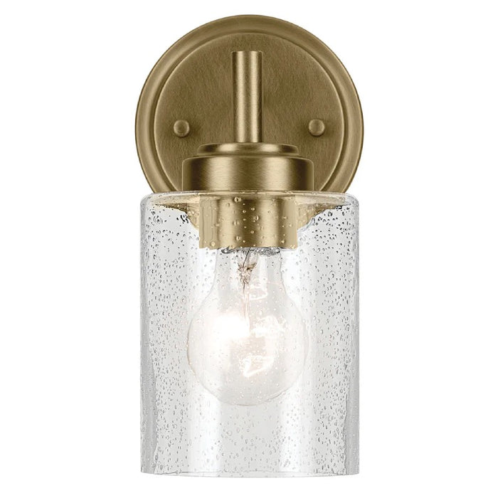 Kichler 45910 Winslow 1-lt 9" Tall Wall Sconce-Natural Brass