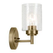 Kichler 45910 Winslow 1-lt 9" Tall Wall Sconce-Natural Brass