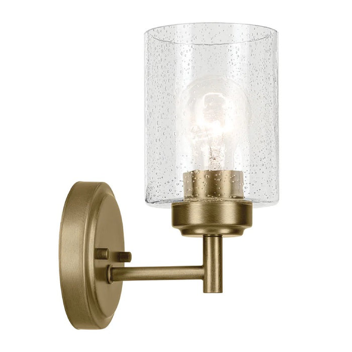 Kichler 45910 Winslow 1-lt 9" Tall Wall Sconce-Natural Brass