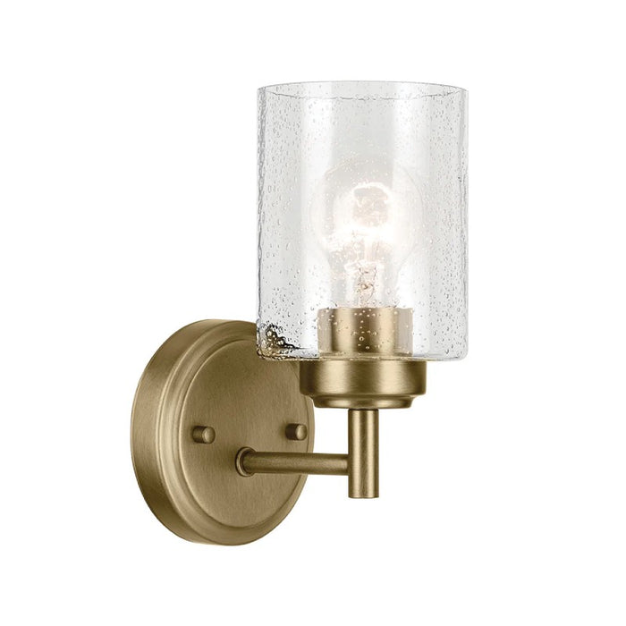 Kichler 45910 Winslow 1-lt 9" Tall Wall Sconce-Natural Brass