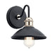 Kichler 45943 Clyde 1-lt 8" Tall Vanity Light-Black