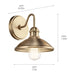 Kichler 45943 Clyde 1-lt 8" Tall Vanity Light