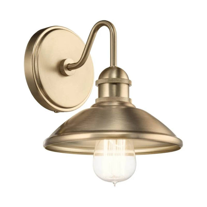 Kichler 45943 Clyde 1-lt 8" Tall Vanity Light-Champagne Bronze