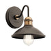 Kichler 45943 Clyde 1-lt 8" Tall Vanity Light-Olde Bronze