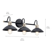 Kichler 45945 Clyde 3-lt 26" Wide Vanity Light