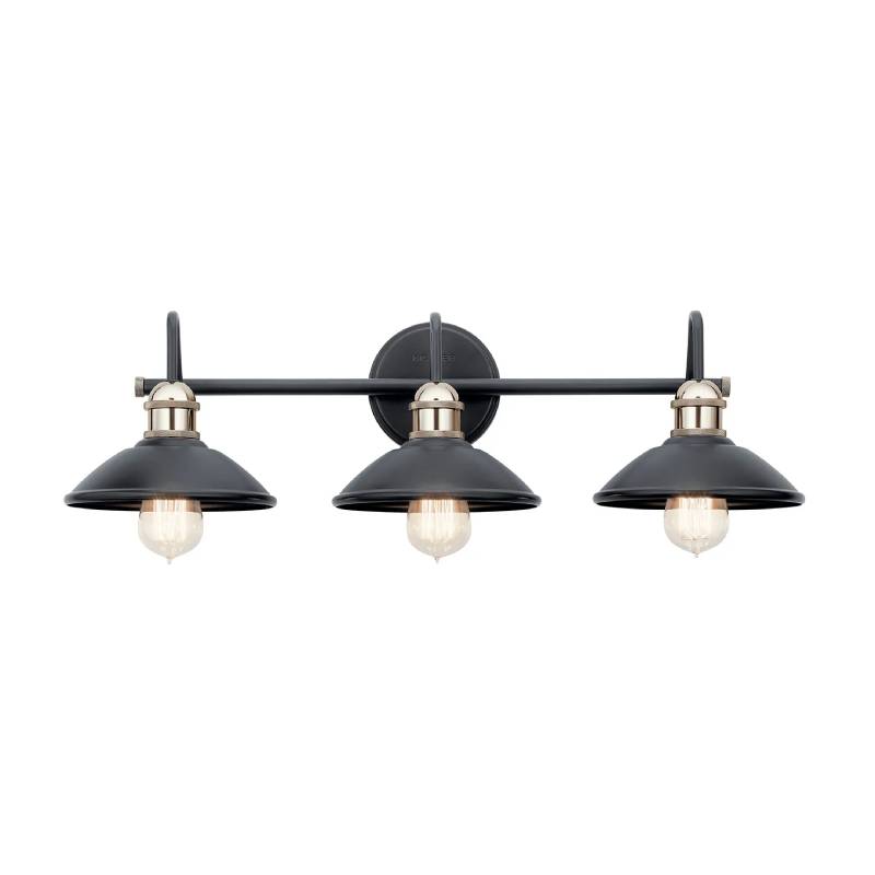 Kichler 45945 Clyde 3-lt 26" Wide Vanity Light-Black
