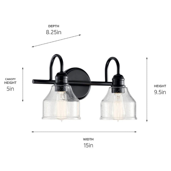 Kichler 45972 Avery 2-lt 15" Vanity Light