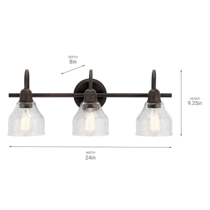 Kichler 45973 Avery 3-lt 24" Vanity Light