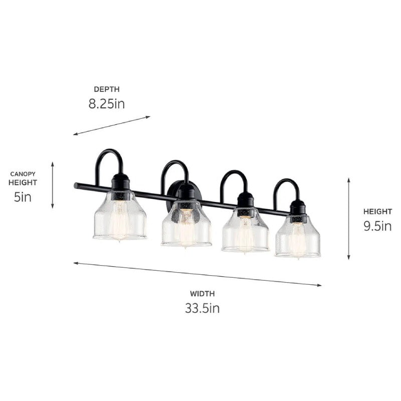 Kichler 45974 Avery 4-lt 34" Vanity Light