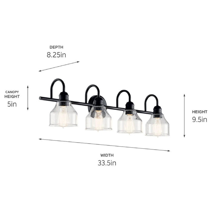 Kichler 45974 Avery 4-lt 34" Vanity Light