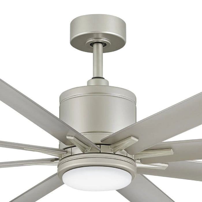 Hinkley 907166 Vantage 66" Indoor/Outdoor Smart Ceiling Fan with LED Light Kit - Brushed Nickel