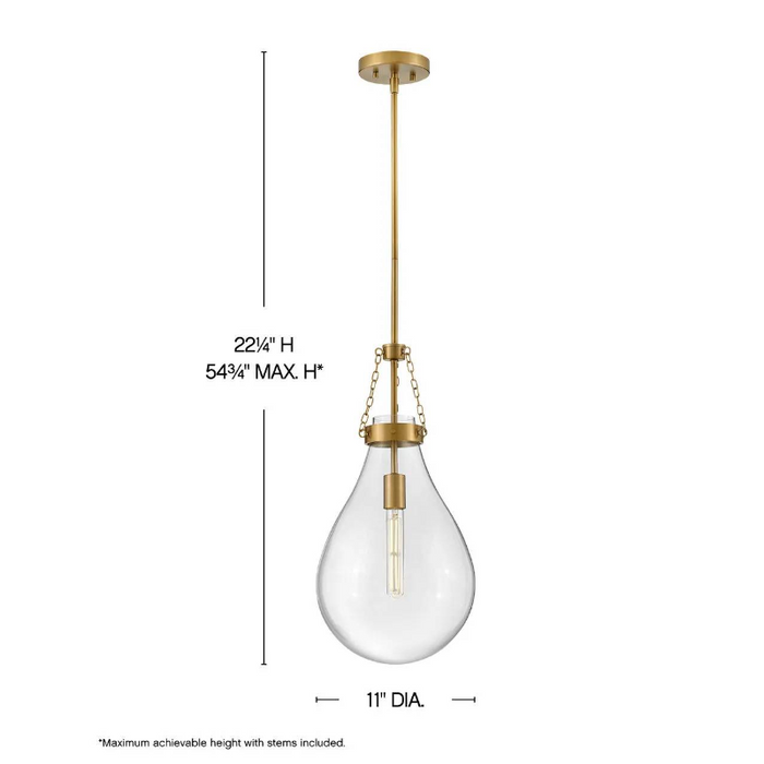 Hinkley 46057 Eloise 1-lt 11" LED Pendant