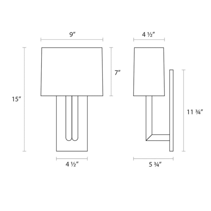 Sonneman 4610 Madison 2-lt 15" Sconce