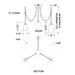 Corbett 464-48 Daith 3-lt 48" LED Chandelier