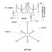 Corbett 464-61 Daith 6-lt 61" LED Chandelier