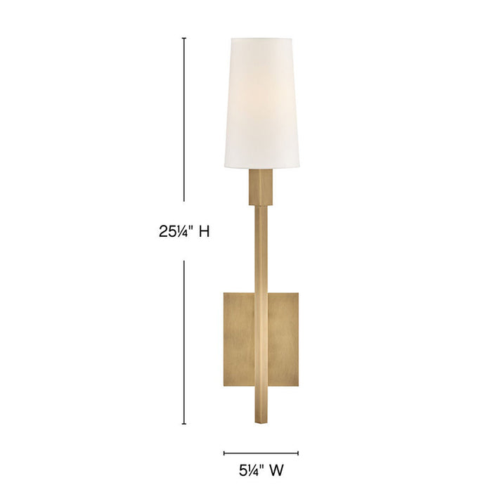 Hinkley 46450 Fenwick 1-lt 25" Tall LED Wall Sconce