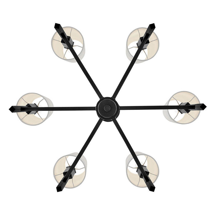 Hinkley 46455 Fenwick 6-lt 28" LED Chandelier