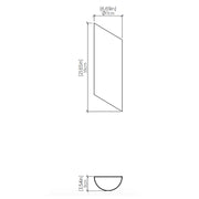 Accord 466 Clean 2-lt 22" Tall LED Wall Light