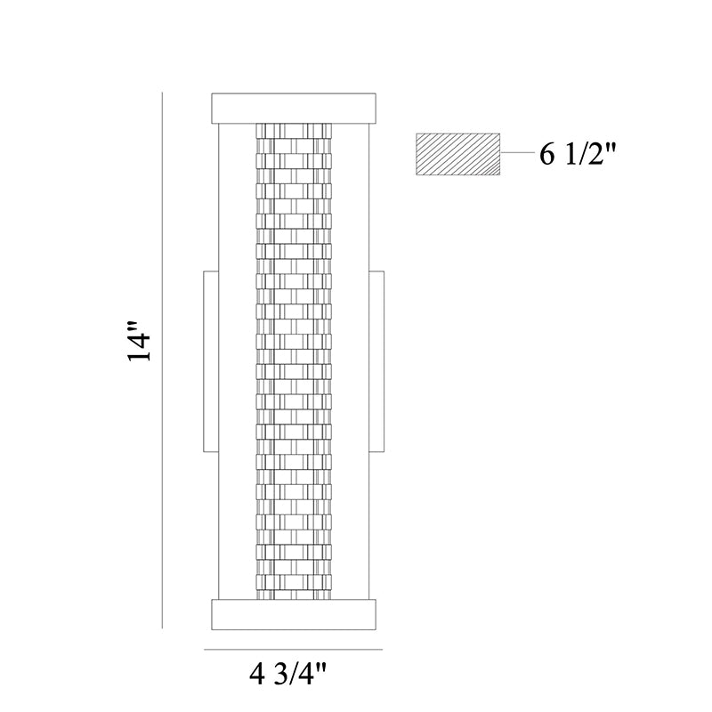Eurofase 46696 Savron 1-lt 14" Tall LED Wall Mount