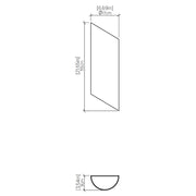 Accord 466LED Clean 1-lt 22" Tall LED Wall Light