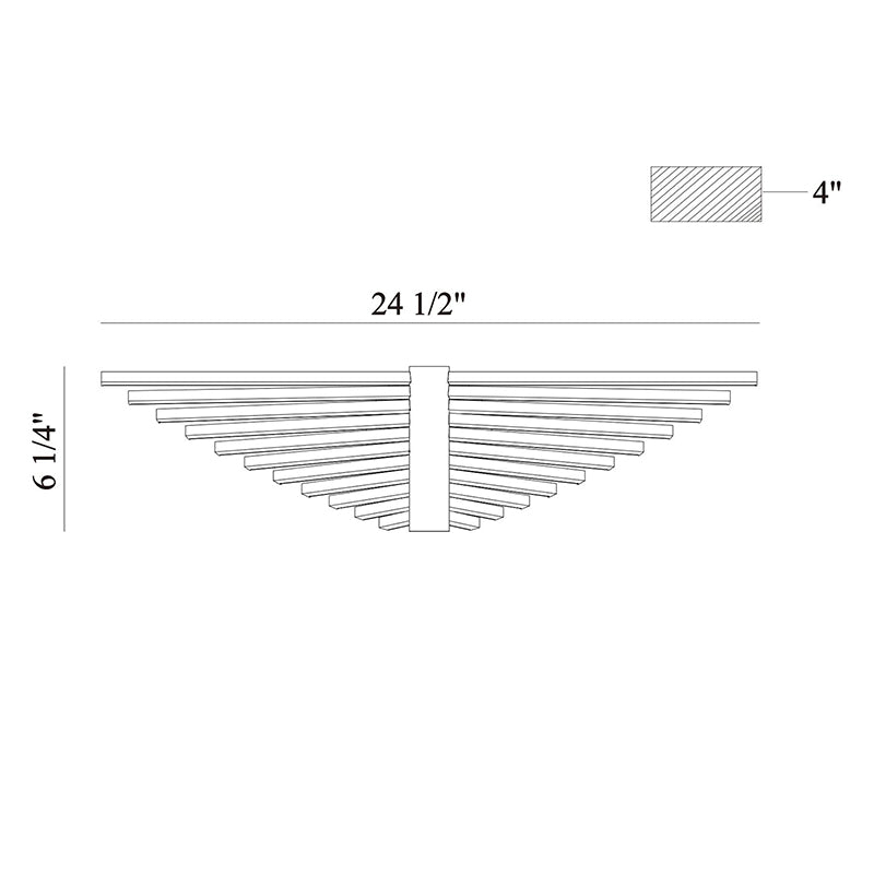 Eurofase 46731 Seraph 1-lt 25" LED Wall Mount