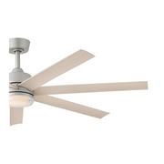 Hinkley 910656 Current 56" Smart Ceiling Fan with LED Light Kit - Brushed Nickel