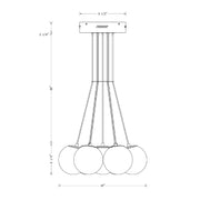 Eurofase 46805 Kepler 7-lt 18" LED Chandelier