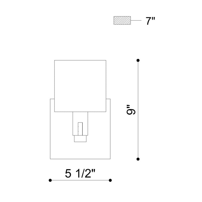 Eurofase 46811 Decato 1-lt 9" Tall Vanity Light