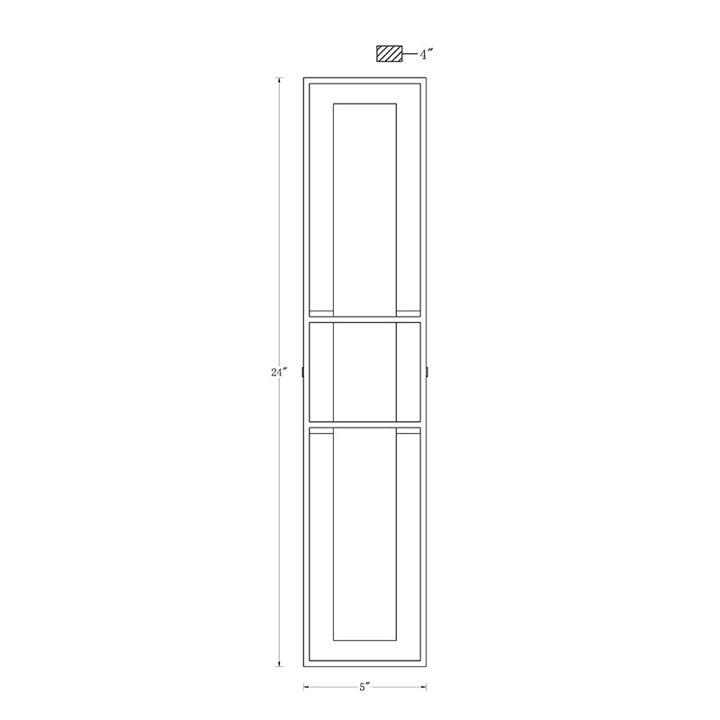 Eurofase 46838 Blakley 1-lt 24" Tall LED Wall Mount