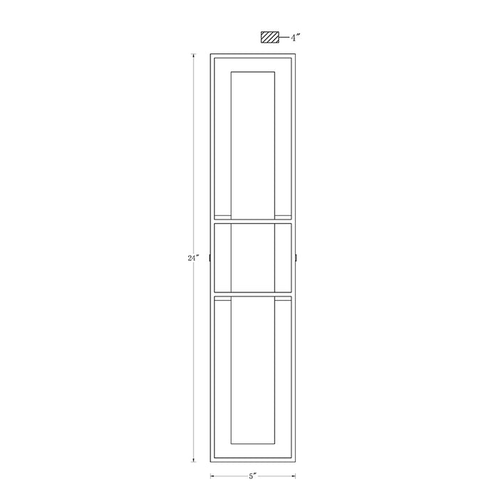 Eurofase 46838 Blakley 1-lt 24" Tall LED Wall Mount