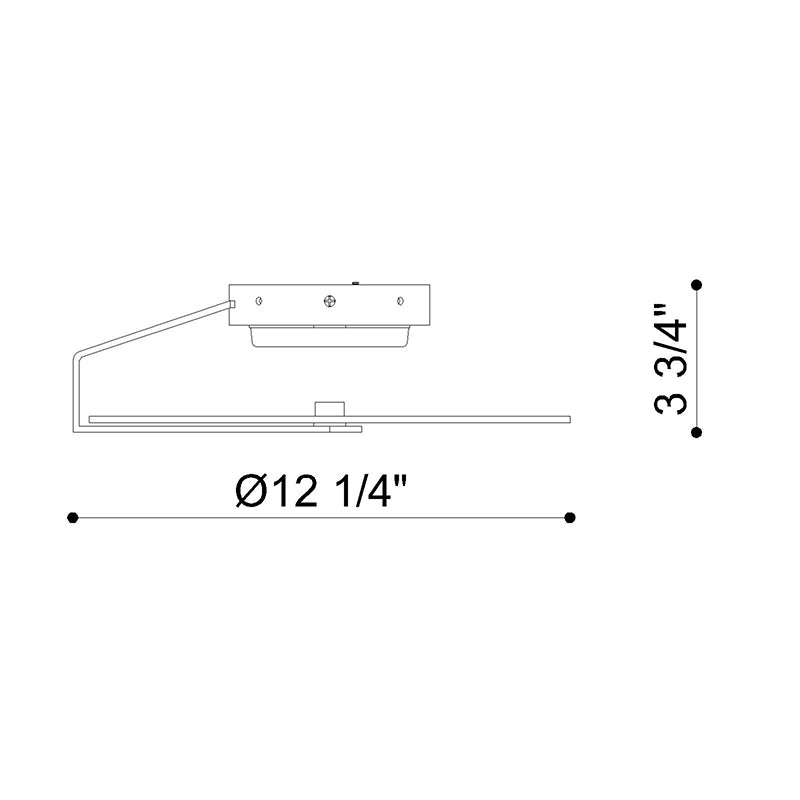 Eurofase 46843 Nuvola 1-lt 12" LED Flush Mount