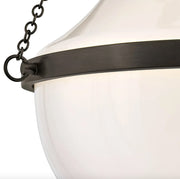 Hinkley 46891 Collins 1-lt 15" LED Semi-Flush Mount - Black Oxide