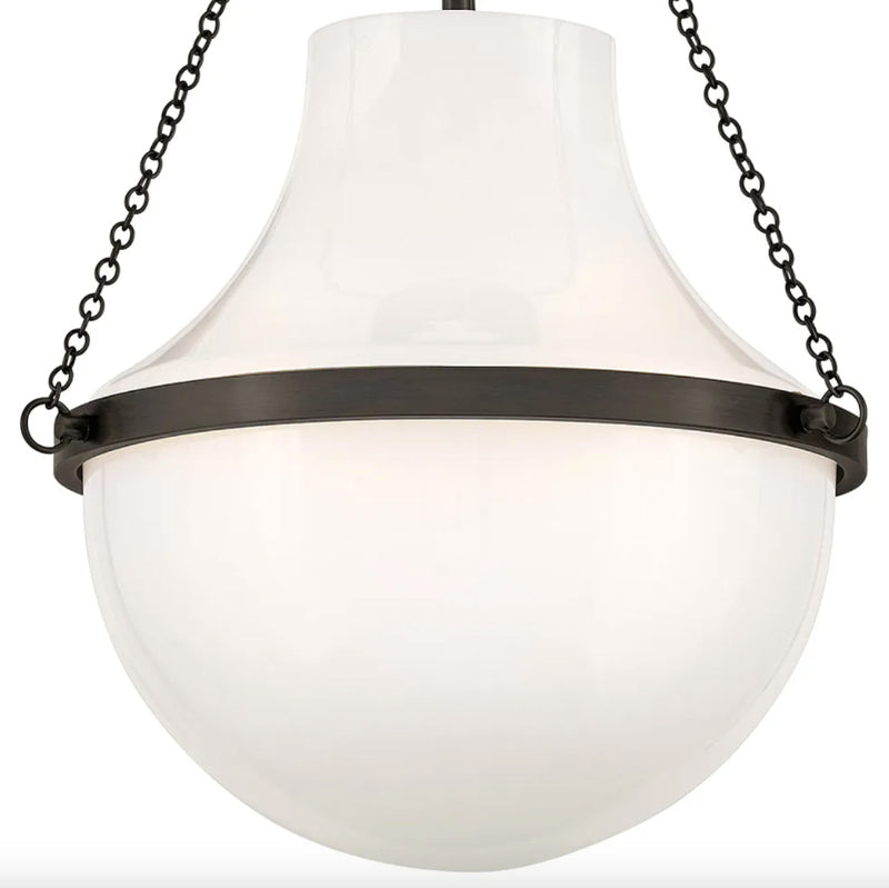 Hinkley 46891 Collins 1-lt 15" LED Semi-Flush Mount - Black Oxide