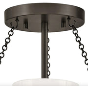 Hinkley 46891 Collins 1-lt 15" LED Semi-Flush Mount - Black Oxide