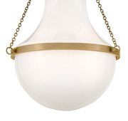 Hinkley 46891 Collins 1-lt 15" LED Semi-Flush Mount - Heritage Brass