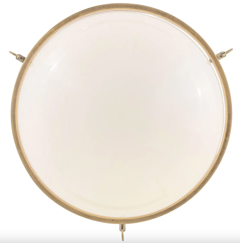 Hinkley 46891 Collins 1-lt 15" LED Semi-Flush Mount - Heritage Brass