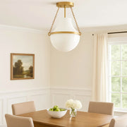 Hinkley 46891 Collins 1-lt 15" LED Semi-Flush Mount - Heritage Brass